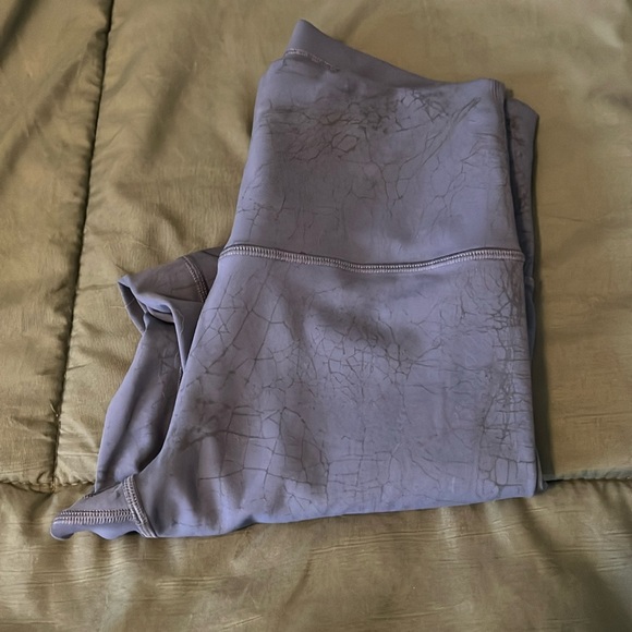 Lululemon Wunder Train Thread Dye Night Sea Black 23” Size 6 - Picture 1 of 9
